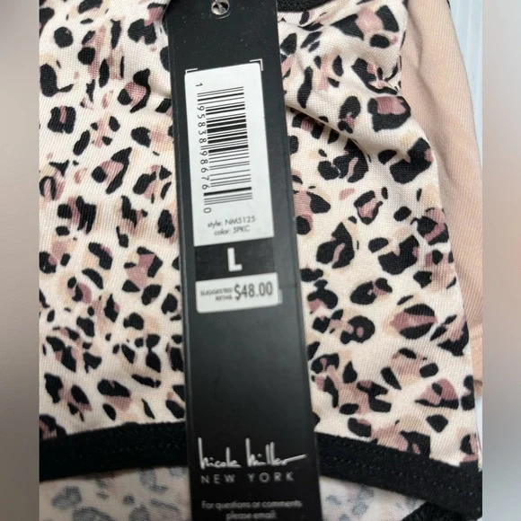 Nicole Miller Full Coverage Super Soft & Silky Smooth Stretch 5pc Briefs Set - Picture 13 of 13